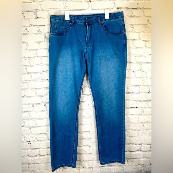 Buffalo David Bitton Axel Slim Straight Stretch Jeans size 36x32 - Picture 1 of 8